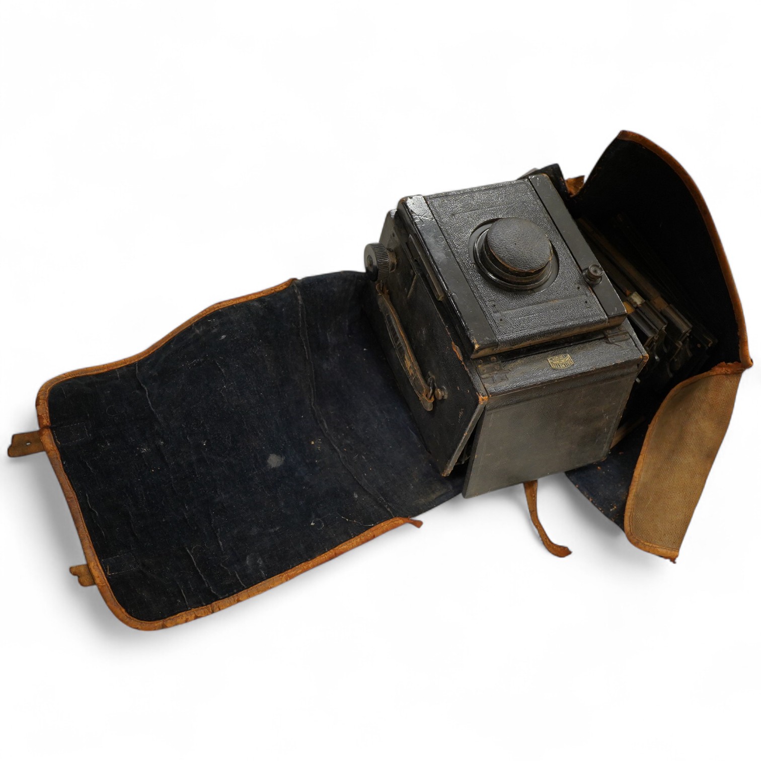 A Dallmeyer plate camera and five Thornton Pickard plates